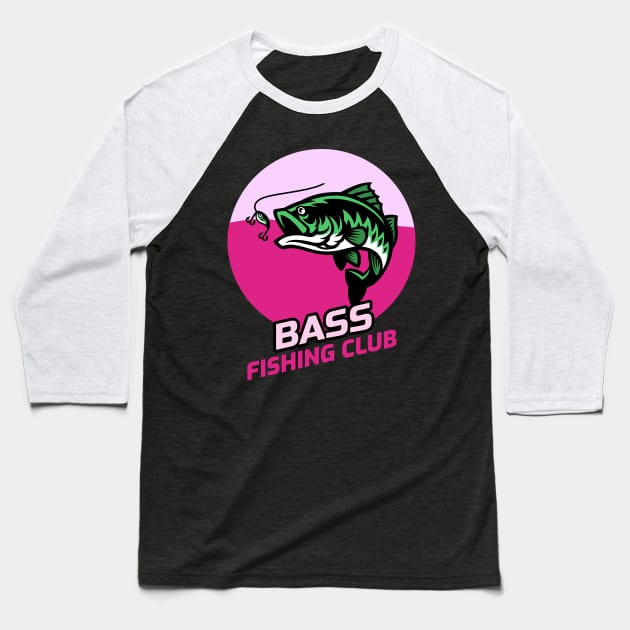 The Bass Fishing Club Baseball T-Shirt by John Byrne